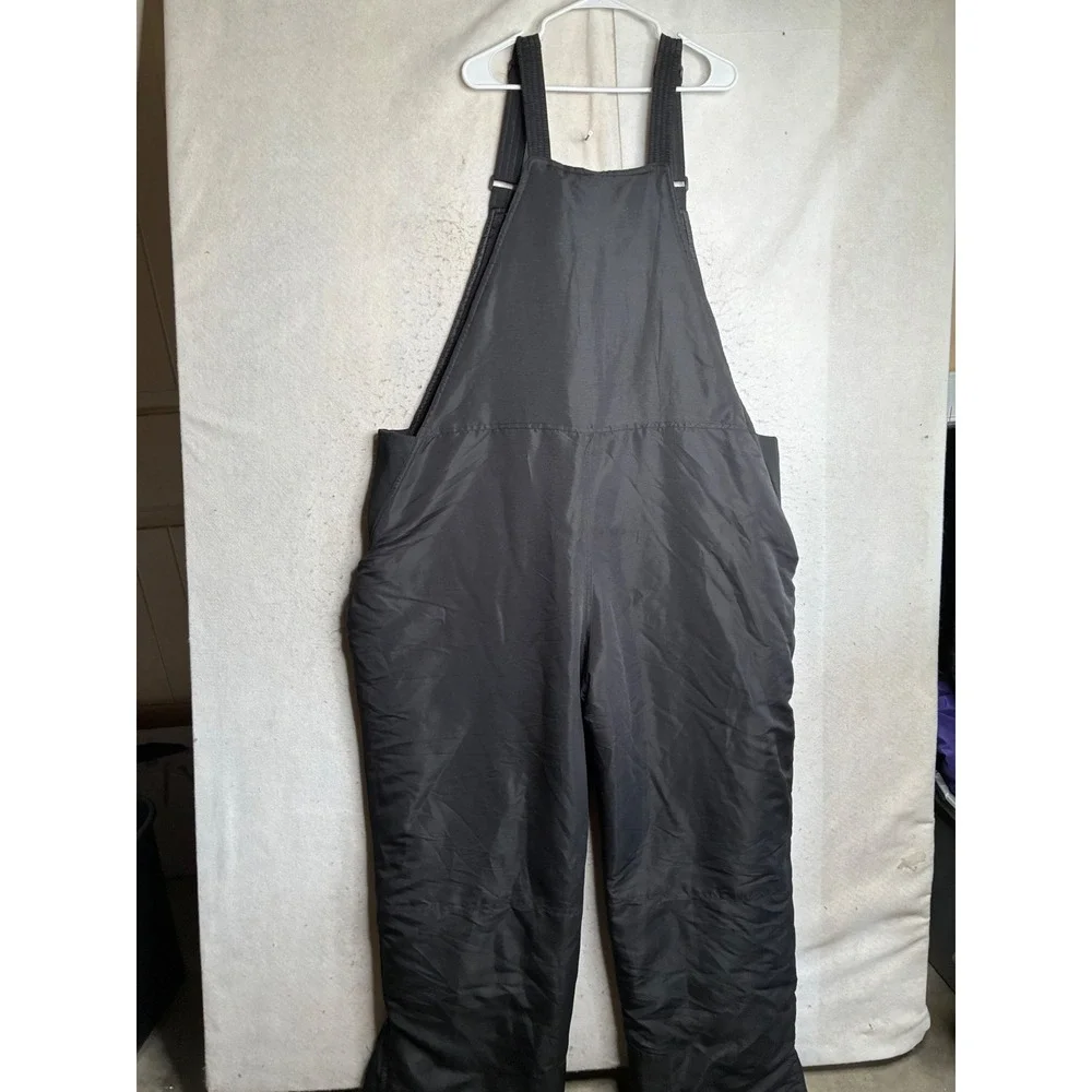 Victory Sportswear Mens 3XL Black Insulated Snow Bibs Winter Ski Overalls 8224